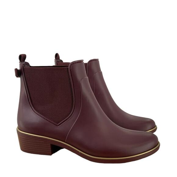 Kate Spade Rubber Rain Boots Women's Size 10 Water Proof Chelsea Ankle Bootie - Picture 3 of 11